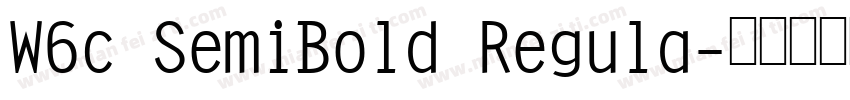 W6c SemiBold Regula字体转换